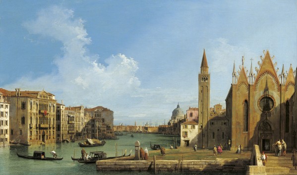 The grand canal by Canaletto